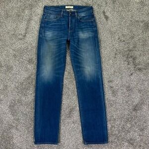 Levis Made & Crafted Ruler Straight Button Fly Denim Jeans Mens 31x34 Italy Made